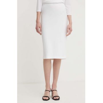 Joseph Ribkoff fusta culoarea alb, midi, creion, 163083