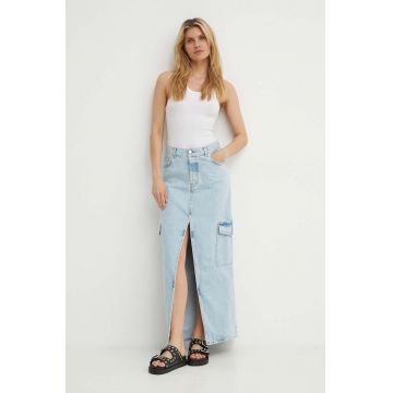K+LUSHA fustă din denim maxi, dreaptă, KLASTREADF129KLW06