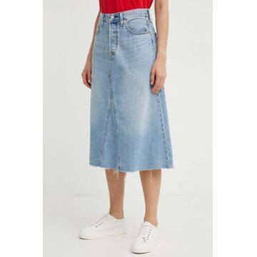 Levi's fusta jeans midi, evazati, A9316