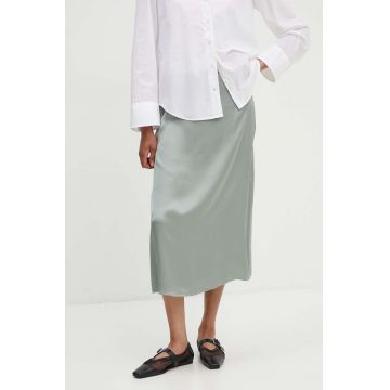Marc O'Polo fusta culoarea verde, midi, drept, 406110320213
