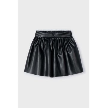 Mayoral fusta fete culoarea negru, mini, drept, 4907