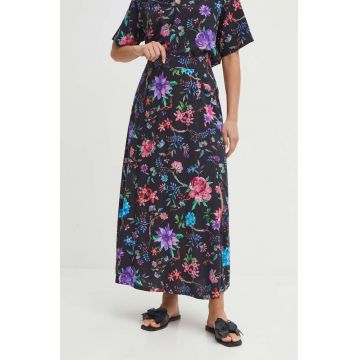 Medicine fusta culoarea negru, maxi, evazati