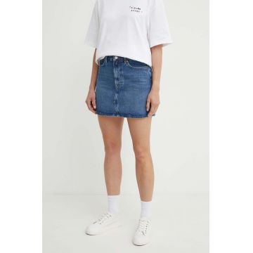 Samsoe Samsoe fustă din denim SASHELLY mini, creion, F24200020