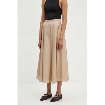 Theory fusta culoarea bej, maxi, evazati, O0504302