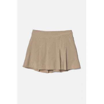Abercrombie & Fitch fusta fete culoarea bej, mini, evazati, KI243-4056