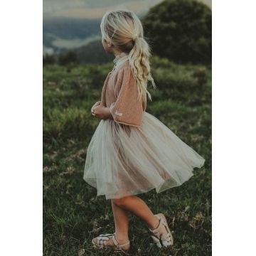 Donsje fusta fete Pien Skirt culoarea bej, mini, evazati, 4035400