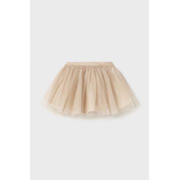 Mayoral fustă bebeluș culoarea bej, mini, evazati, 2901
