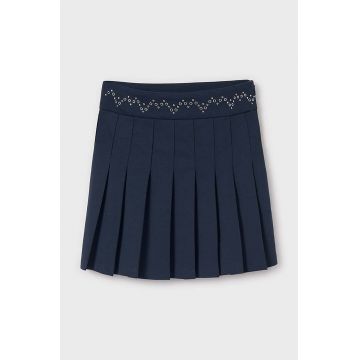 Mayoral fusta fete culoarea albastru marin, mini, drept, 7974