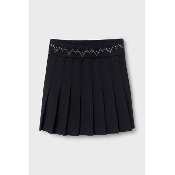 Mayoral fusta fete culoarea negru, mini, drept, 7974