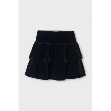 Mayoral fusta fete culoarea negru, mini, evazati, 7970