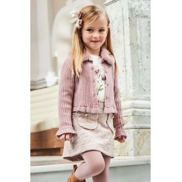 Mayoral fustă-pantalon pentru copii culoarea roz, mini, drept, 4908
