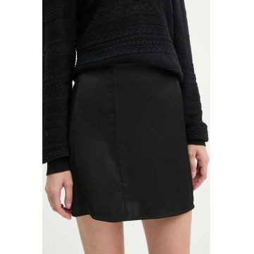 Saint Body fusta culoarea negru, mini, evazati, SB.576 Saint Body fusta culoarea negru, mini, evazati, SB.576