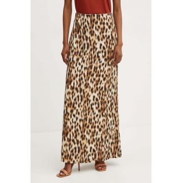 Silvian Heach fusta SACHE culoarea maro, maxi, evazati, GPA24141GO