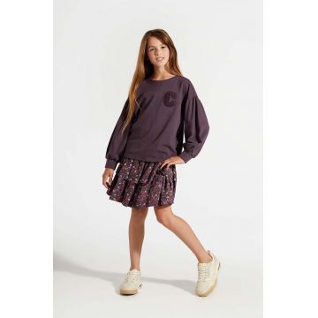 Coccodrillo fusta fete culoarea violet, mini, evazati, ACADEMY GIRL JUNIOR