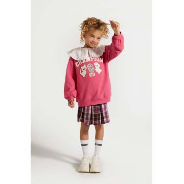 Coccodrillo fusta fete culoarea violet, mini, evazati, ACADEMY GIRL KIDS