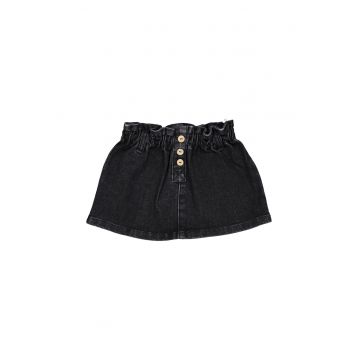 Fusta Fete - 302577941 - Bumbac - Negru