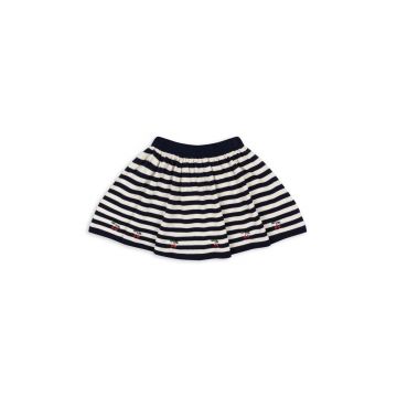 Konges Sløjd fusta din bumbac pentru copii VENTON KNIT SKIRT GOTS culoarea albastru marin, mini, evazati, KS101724