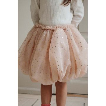 Konges Sløjd fusta fete FAIRY BALLOON SKIRT culoarea roz, mini, evazati, KS101512