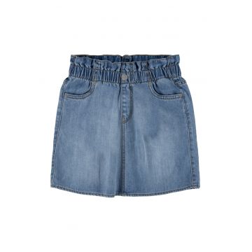 Fusta din denim cu talie elastica