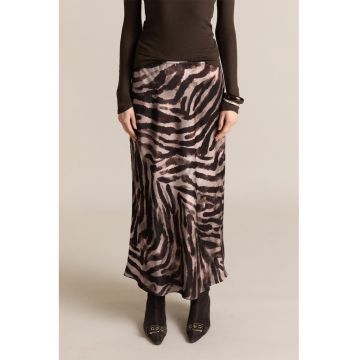 Fusta maxi cu animal print