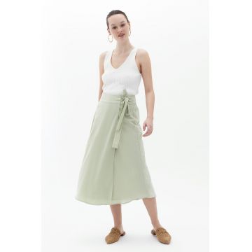 Fusta midi cu model petrecut