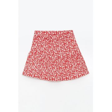 Fusta cu model floral
