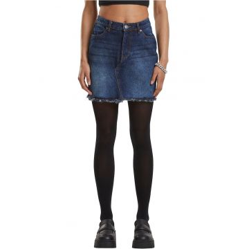 Fusta din denim cu talie inalta