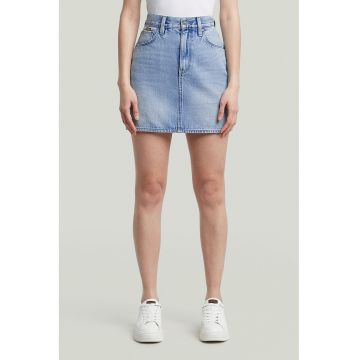 Fusta din denim cu talie inalta Viktoria