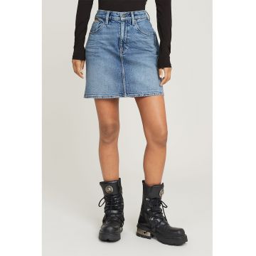 Fusta din denim cu talie inalta Viktoria