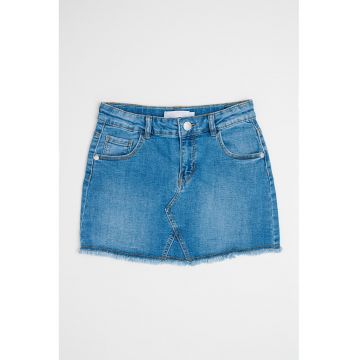 Fusta din denim cu talie medie