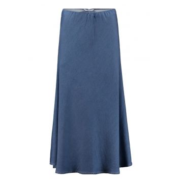 Fusta evazata de denim