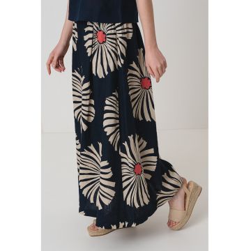 Fusta lunga cu imprimeu floral