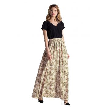 Fusta lunga  multicolor - material usor - design elegant - poliester