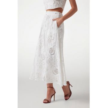 Fusta maxi cu slit frontal