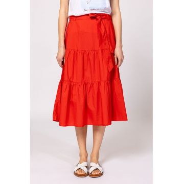 Fusta midi cu model uni Nikla