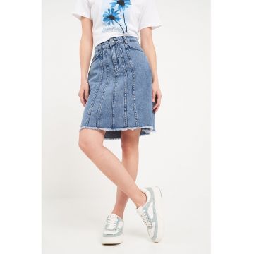 Fusta midi din denim