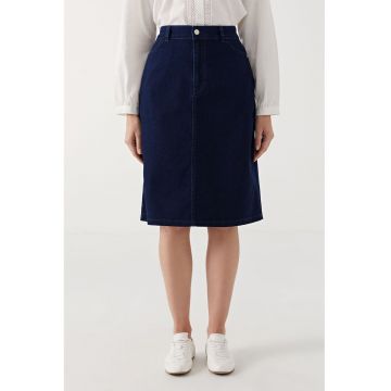Fusta midi din denim