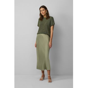Fusta midi din satin