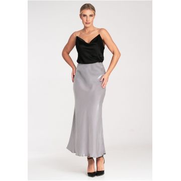 Fusta Midi  gri - viscoza -