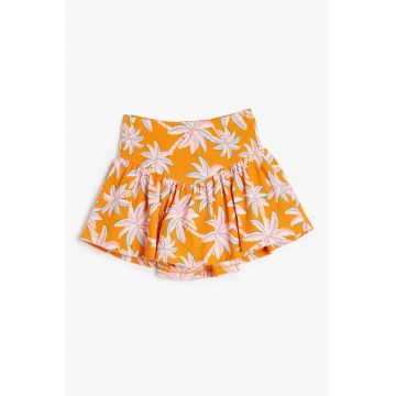 Fusta mini cu imprimeu tropical