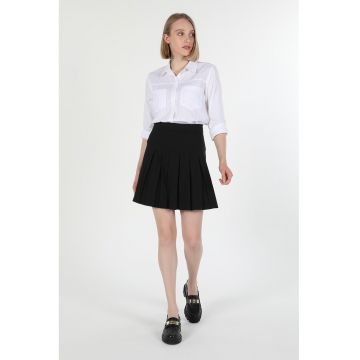 Fusta mini cu pliuri