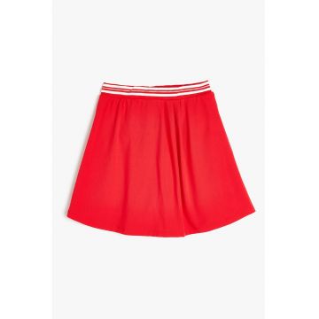 Fusta mini cu talie elastica