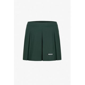 Fusta mini plisata Ivy - Verde padure