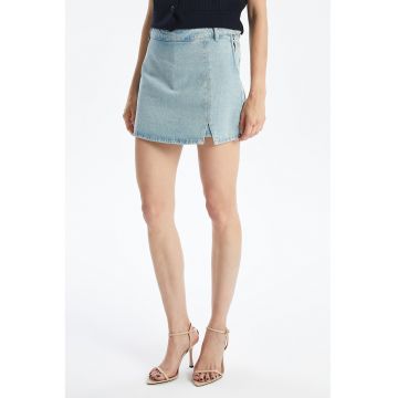 Fusta-pantalon din denim