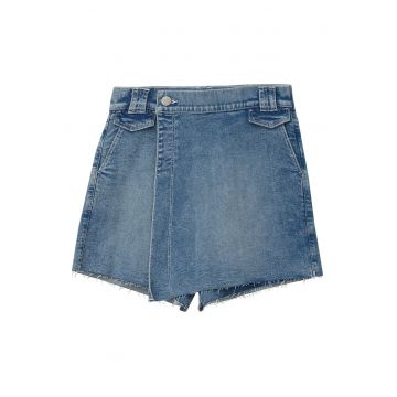 Fusta-pantalon din denim