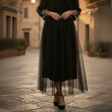 Fusta Traditionala cu tulle - Model 4