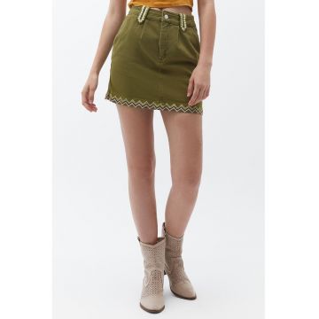Fusta uni mini - Verde masliniu -