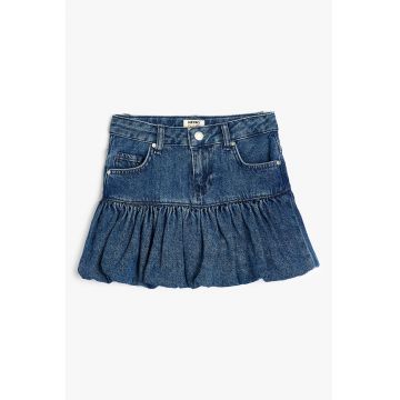 Fusta bufanta de denim
