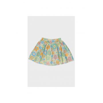 - Fusta cu Imprimeu Floral pentru Bebelusi - Verde - 56/62 cm