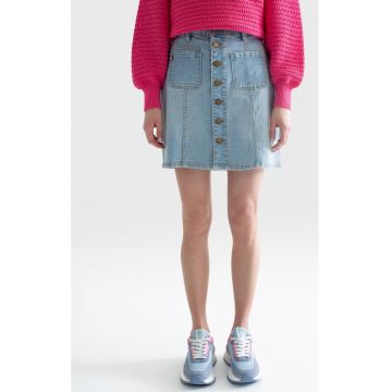 Fusta denim cu nasturi Almra 299